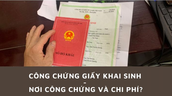 công chứng giấy khai sinh