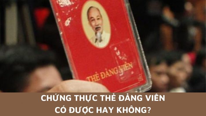 chứng thực thẻ đảng viên