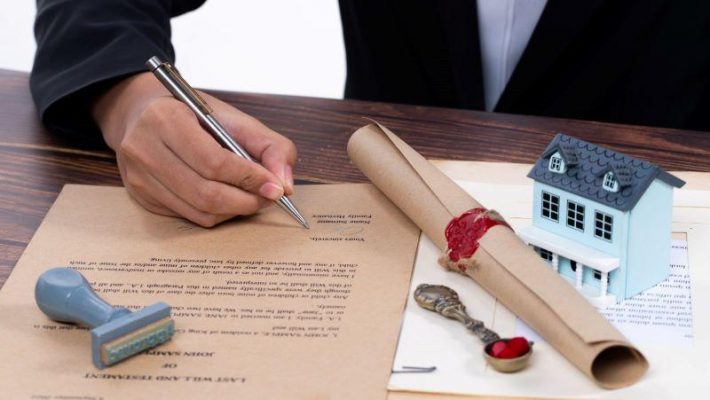 để di chúc cho người ngoài