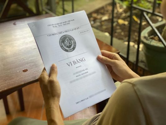 lập vi bằng