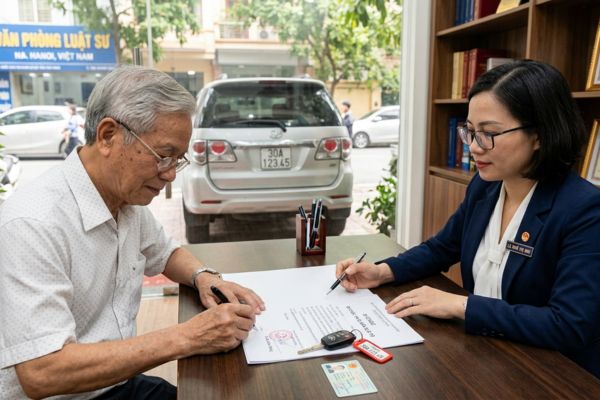 Di chúc để lại quyền đối với xe ô tô