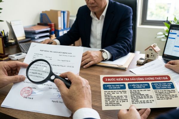 Check-list 3 bước kiểm tra dấu công chứng thật giả