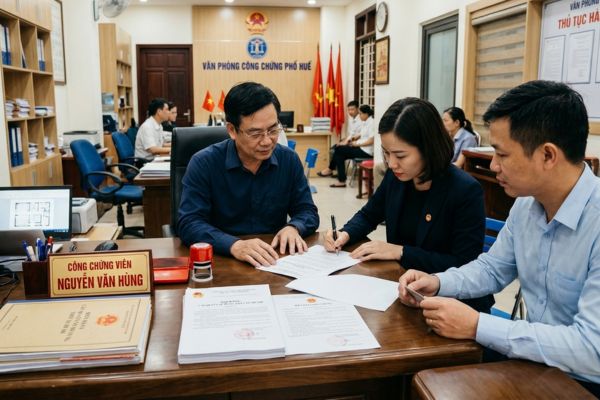 Công chứng hợp đồng cấp quyền sử dụng thiết kế bố trí