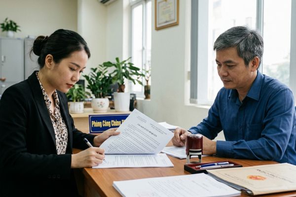 Công chứng văn bản tuyên bố quyền