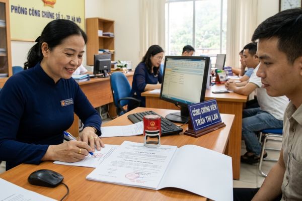 Công chứng văn bản tuyên bố