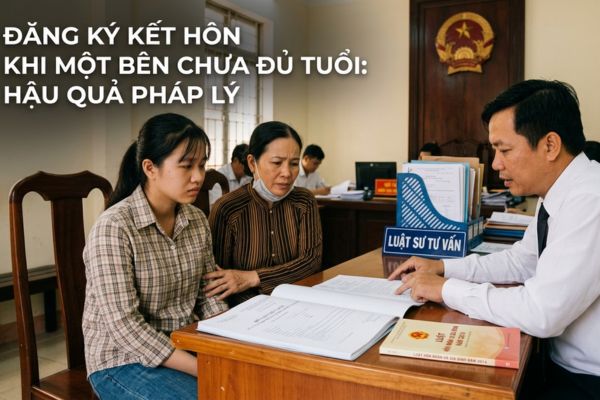 Đăng ký kết hôn khi một bên chưa đủ tuổi: Hậu quả pháp lý
