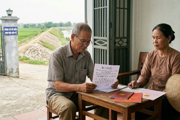 Di chúc để lại đất trong vùng có đê điều