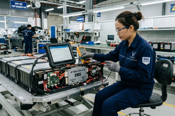 Kiểm tra hệ thống quản lý pin BMS