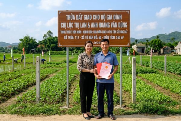Đất được giao trong thời kỳ hôn nhân từ Nhà nước