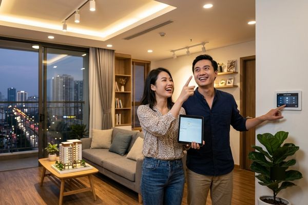 Mua nhà căn hộ có hệ thống chiếu sáng thông minh