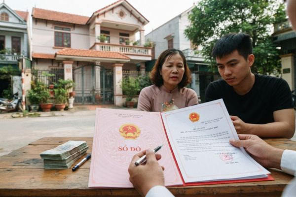Mua nhà đất có sổ đỏ nhưng chưa hoàn thành nghĩa vụ tài chính