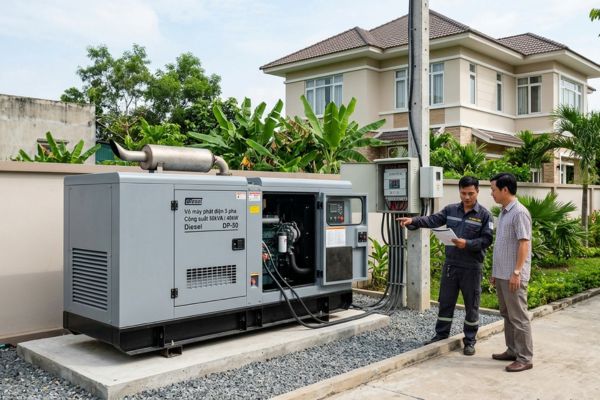 Mua nhà đất có thể đặt máy phát điện công suất lớn được không?