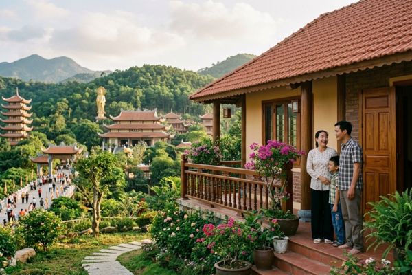 Mua nhà đất ở vùng có điểm du lịch tâm linh