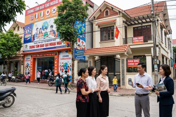 Mua nhà đất ở vùng có trung tâm đào tạo ngoại ngữ