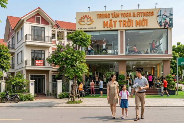 Mua nhà đất ở vùng có trung tâm yoga fitness