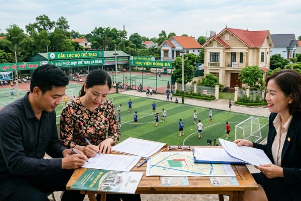 Mua nhà đất trong vùng có câu lạc bộ thể thao