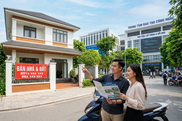 Mua nhà đất trong vùng có trung tâm đào tạo công nghệ