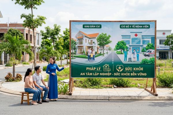 Bán đất trong khu dân cư kết hợp y tế: Pháp lý và sức khỏe