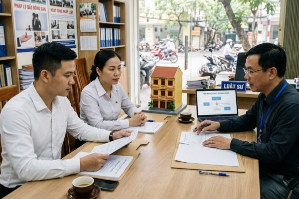 Bán nhà có tranh chấp về tên miền chung: Pháp lý