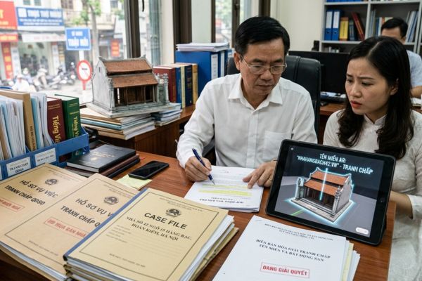 Bán nhà có tranh chấp về tên miền thực tế tăng cường: Pháp lý