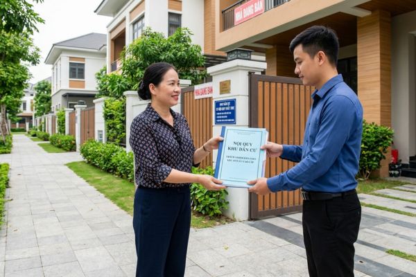 Bán nhà trong khu dân cư có nội quy khắt khe: Trách nhiệm bàn giao nội quy cho bên mua