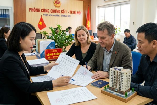 Công chứng hợp đồng mua bán Nhà ở xã hội (NƠXH) cho người nước ngoài định cư