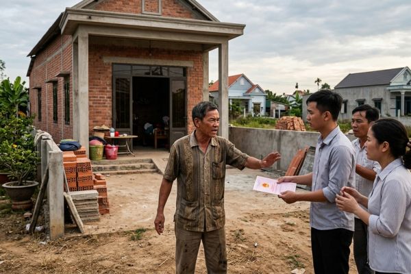 Đất bị chủ đất đe dọa không bàn giao mặt bằng sau công chứng