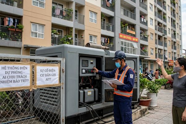 Nhà ở xã hội (NƠXH) cho thuê: Ai chịu trách nhiệm về hệ thống điện dự phòng?