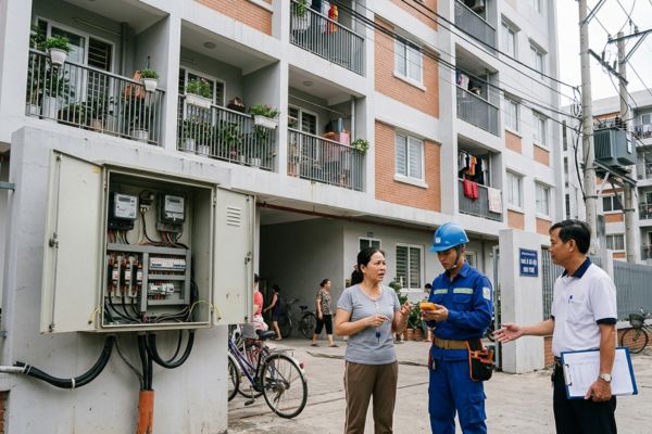 Nhà ở xã hội (NƠXH) cho thuê: Ai chịu trách nhiệm về hệ thống điện?