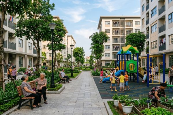 Nhà ở xã hội (NƠXH) và quyền về không gian chung