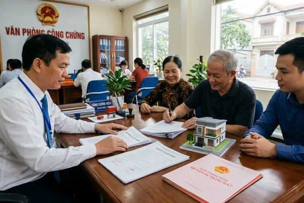 Cho tặng nhà đất cho con nhưng lập cam kết tài sản riêng tuyệt đối tại Văn phòng công chứng