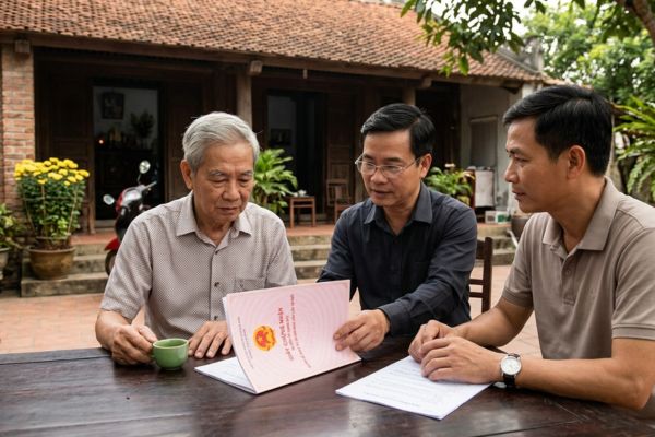 Cho tặng nhà đất cho con nhưng muốn giữ sổ đỏ đến khi nhắm mắt: Giải pháp pháp lý