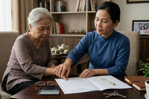 Cho tặng nhà đất khi một bên là người mất năng lực hành vi dân sự: Ai ký thay?