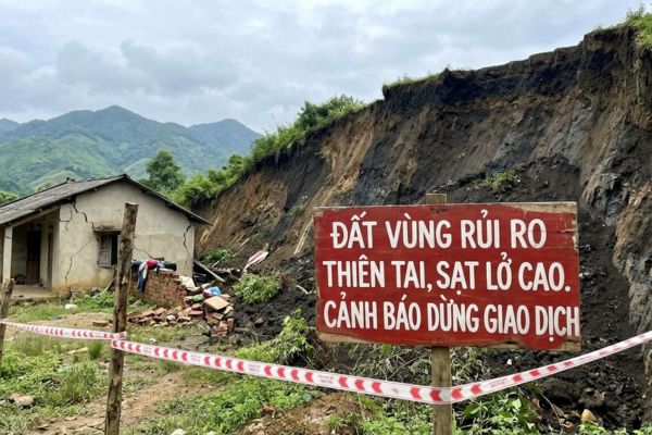Đất thuộc vùng rủi ro thiên tai, sạt lở cao: Cảnh báo dừng giao dịch