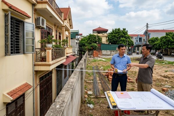 Mua đất đai bị hàng xóm mở cửa sổ, ban công chìa sang ranh giới: Thỏa thuận xử lý đúng luật