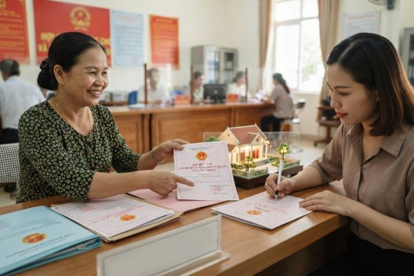 Tặng cho nhà đất có phải làm thủ tục đăng ký giao dịch bảo đảm tại trung tâm không?