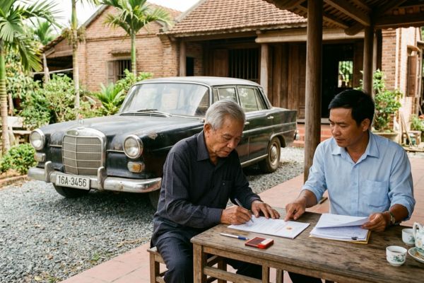 Thủ tục tặng cho tài sản là xe ô tô hoài cổ, xe sưu tầm không còn niên hạn sử dụng