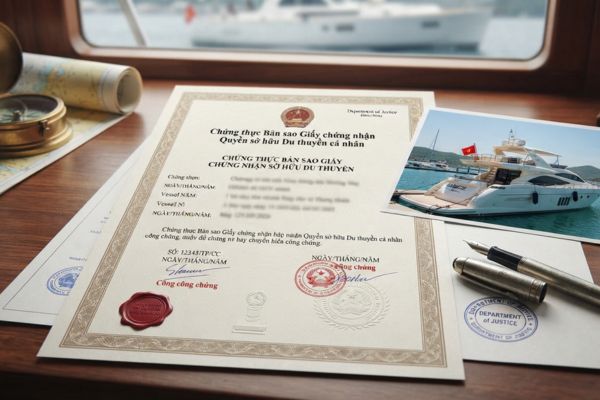 Chứng thực bản sao Giấy chứng nhận sở hữu du thuyền cá nhân