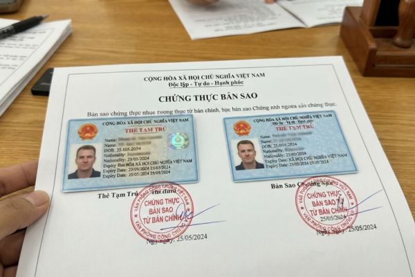 Chứng thực bản sao Thẻ tạm trú, Thẻ thường trú của người nước ngoài