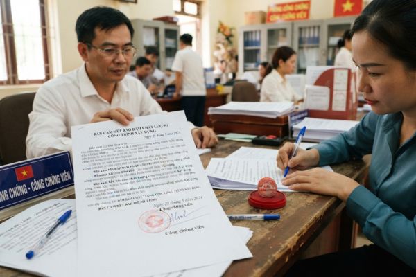 Chứng thực chữ ký trên bản cam kết bảo đảm chất lượng công trình xây dựng
