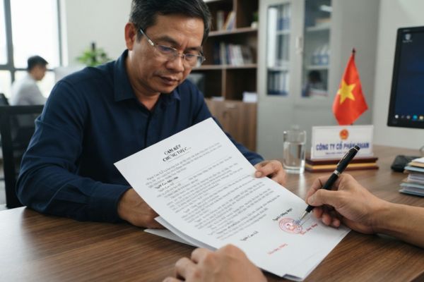 Chứng thực chữ ký trên bản cam kết không vi phạm bản quyền phần mềm doanh nghiệp