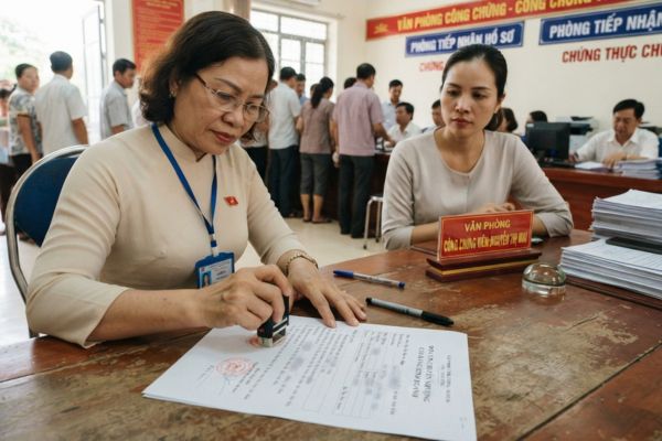 Chứng thực chữ ký trên đơn xin chuyển nhượng cửa hàng kinh doanh