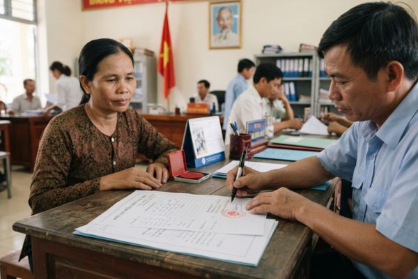 Chứng thực chữ ký trên đơn xin miễn giảm học phí cho học sinh nghèo