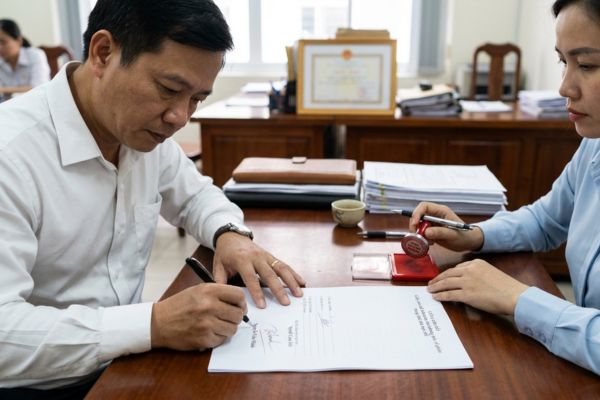 Chứng thực chữ ký trên giấy cam kết không bán cổ phần trong thời hạn hạn chế
