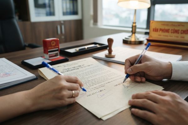 Chứng thực chữ ký trên văn bản thỏa thuận phân chia hoa lợi tài sản chung
