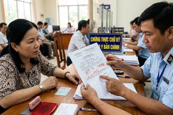 Giấy tờ bị tẩy xóa có được tiếp nhận thủ tục chứng thực chữ ký không?