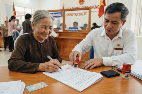 Hướng dẫn chứng thực chữ ký trên hợp đồng cho mượn nhà ở miễn phí