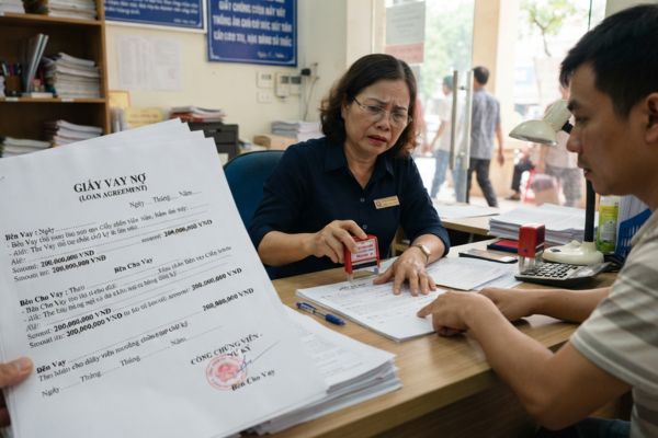 Rủi ro khi chứng thực chữ ký trên giấy vay nợ không có ngày tháng