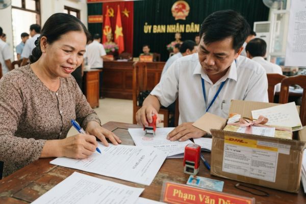 Chứng thực chữ ký trên giấy ủy quyền nhận quà tặng từ nước ngoài gửi về