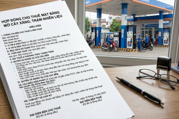 Hợp đồng cho thuê mặt bằng mở cây xăng, trạm nhiên liệu: Điều kiện